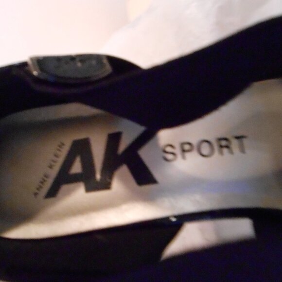 Anne Klein Sport Tara Black & White Checked Wedge Heel Dress Shoes-Size 9.5M-NEW - Picture 3 of 9